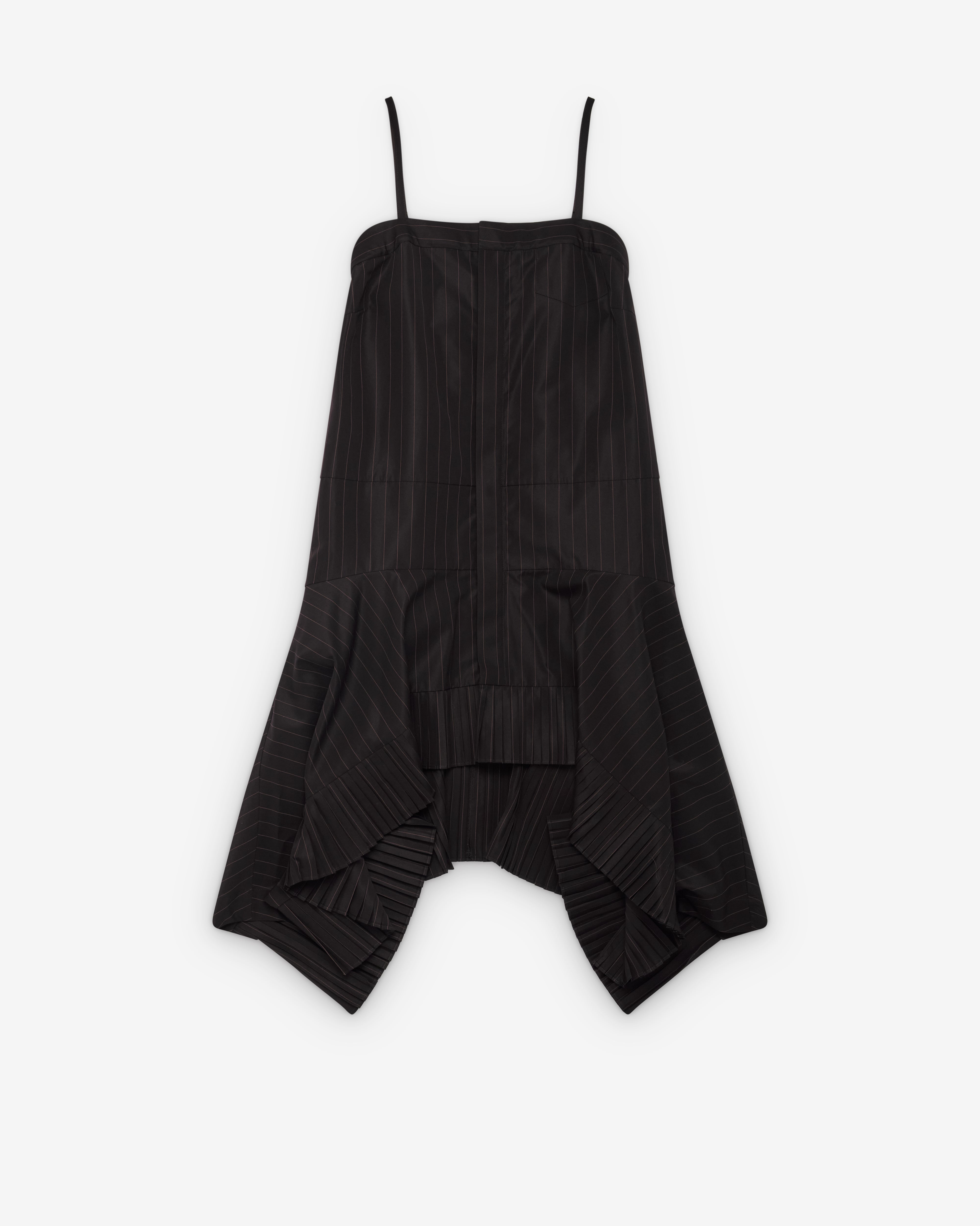 Sacai: Women's Chalk Dress (Black/Stripe) | Dover Street Market London