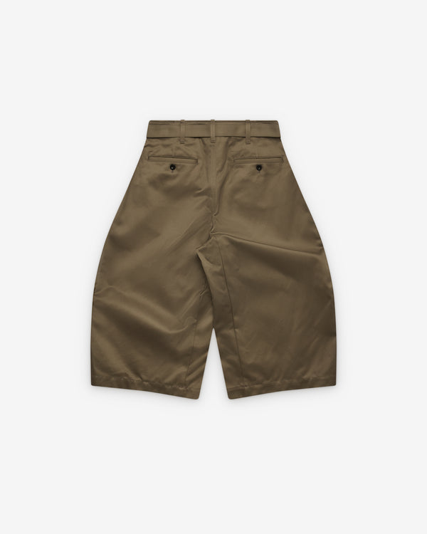 Sacai - Women's Cotton Chino Shorts - (Khaki Grey)