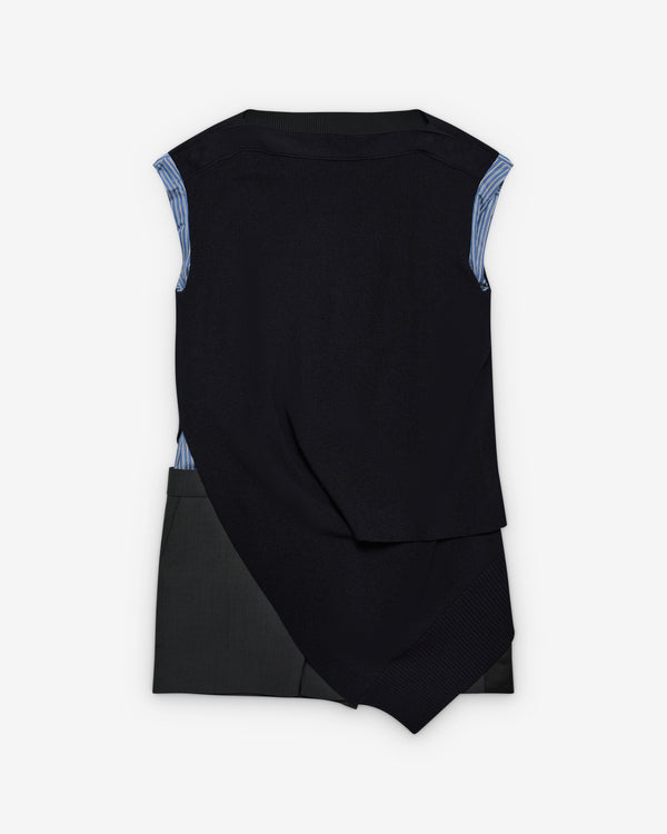 sacai - Women's Sleeveless Jumpsuit - (Black/Grey)