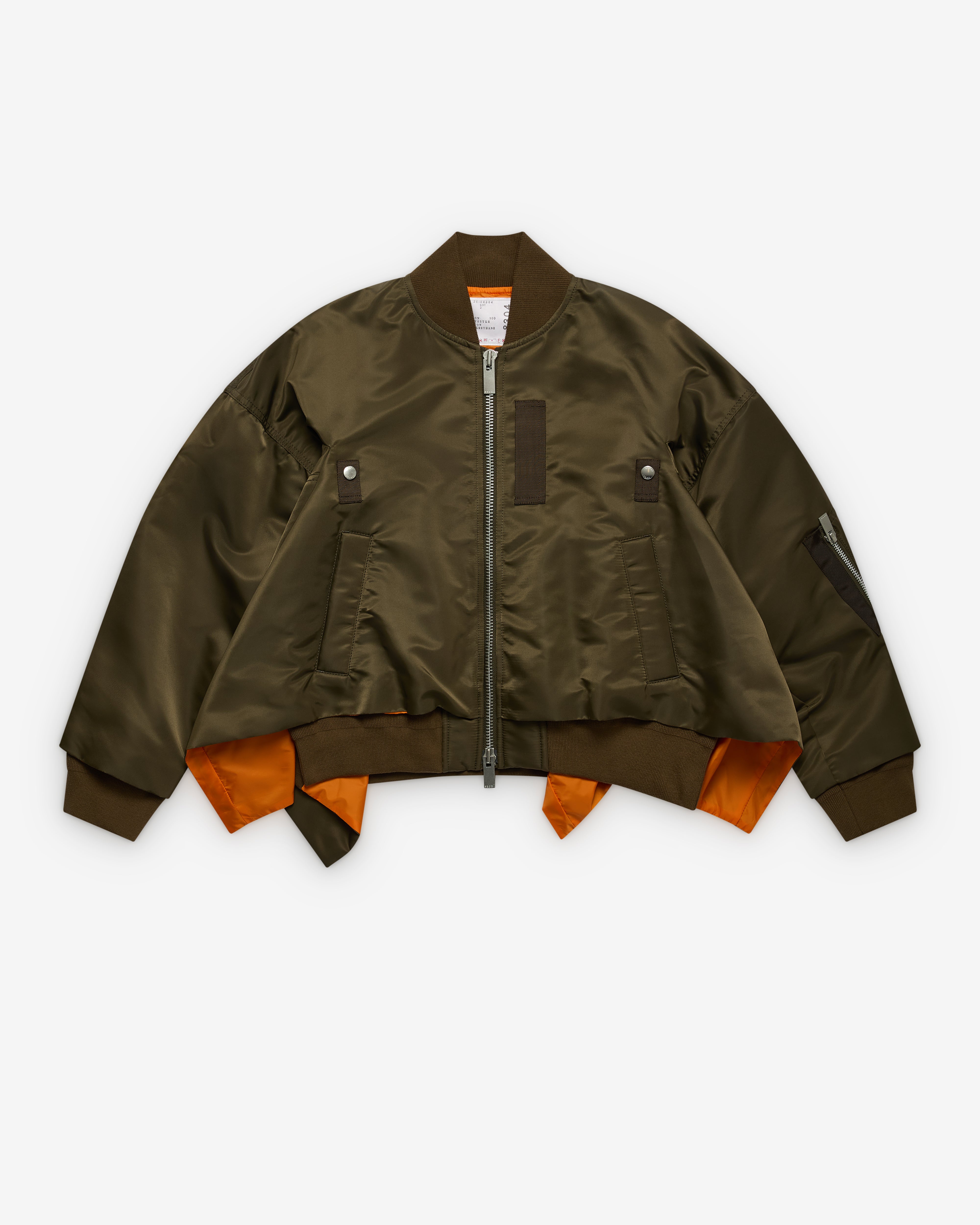 sacai: Women's Bomber Jacket (Green) | Dover Street Market London