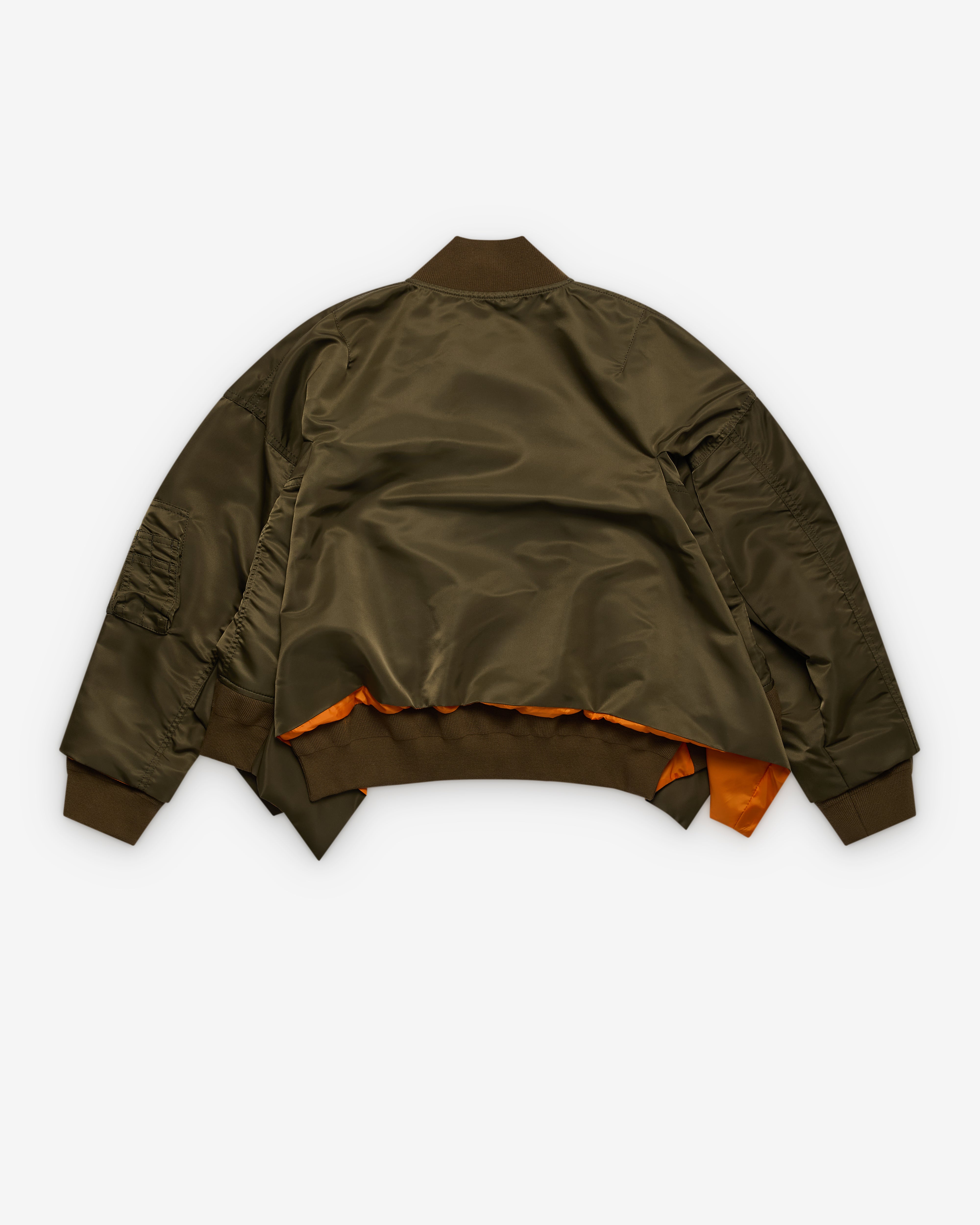 sacai: Women's Bomber Jacket (Green) | Dover Street Market London