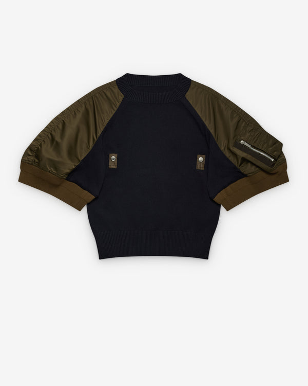 sacai - Women's Short Sleeve Pullover - (Khaki)