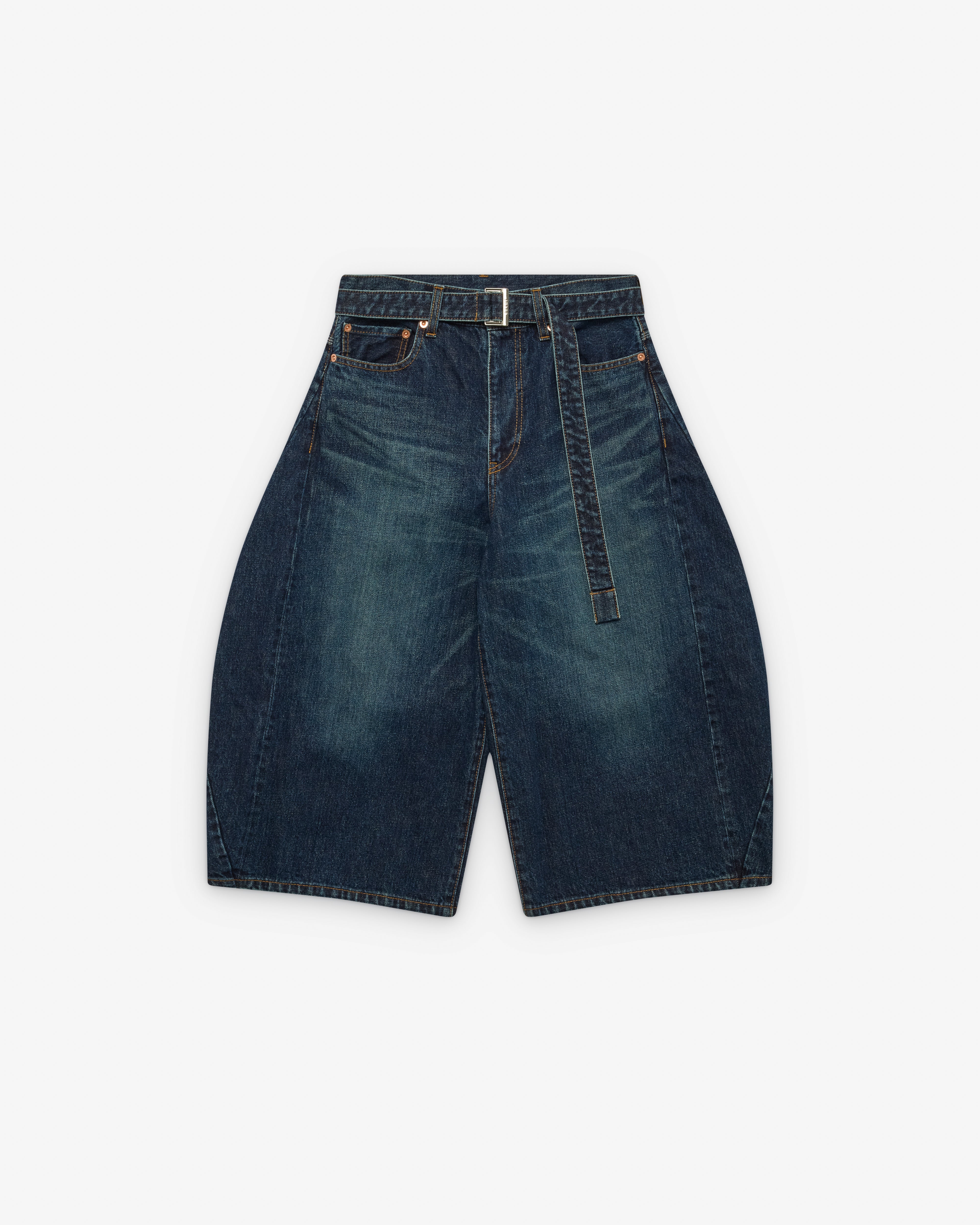 Sacai: Women's Denim Shorts (Blue) | Dover Street Market London
