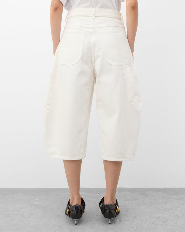 Sacai - Women's Denim Shorts - (White)