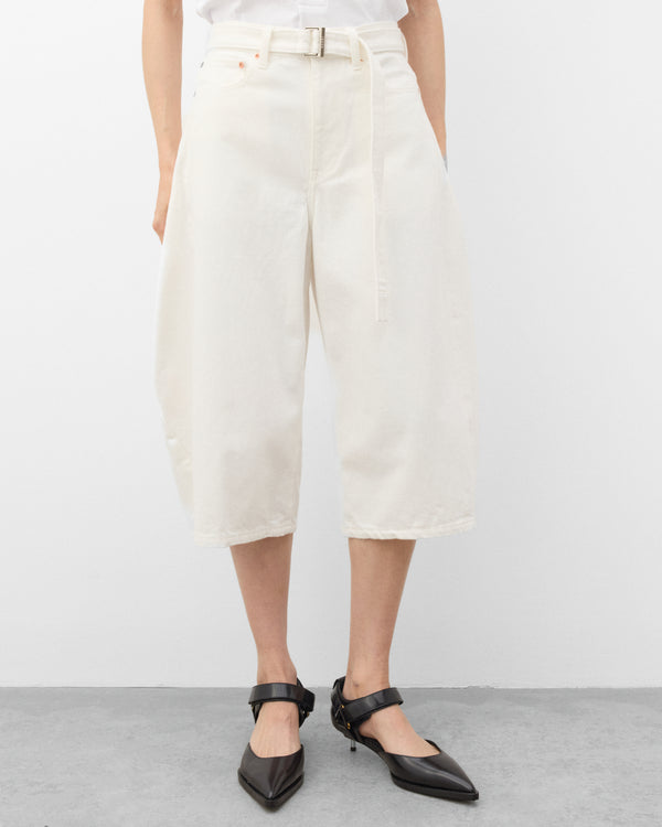 Sacai - Women's Denim Shorts - (White)