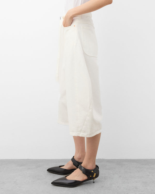 Sacai - Women's Denim Shorts - (White)