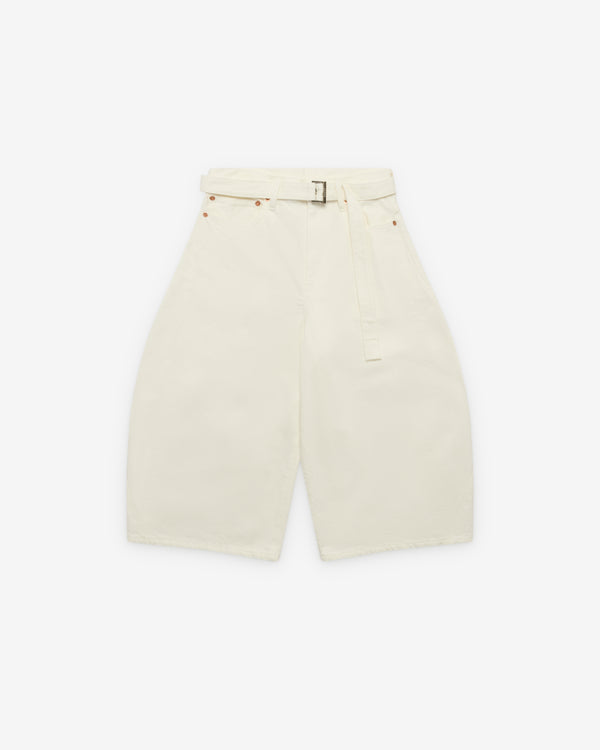 Sacai - Women's Denim Shorts - (White)