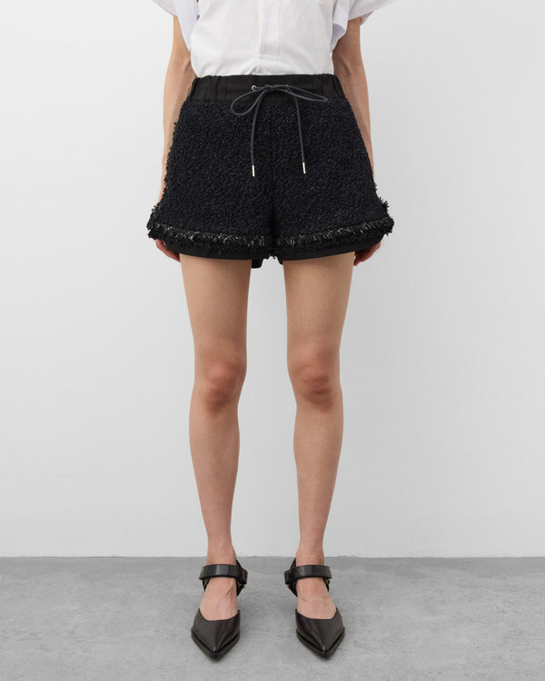 Sacai - Women's Tweed Shorts - (Black)
