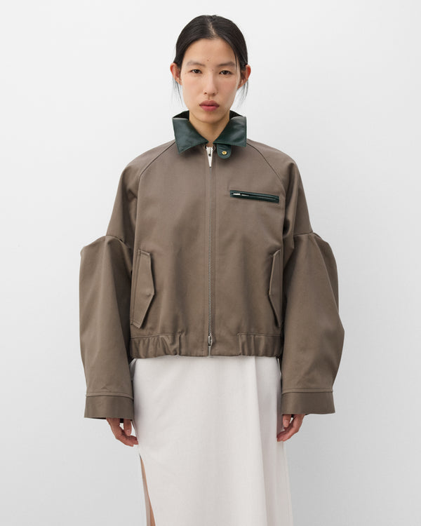 sacai - Women's Cotton Chino Blouson - (Khaki)