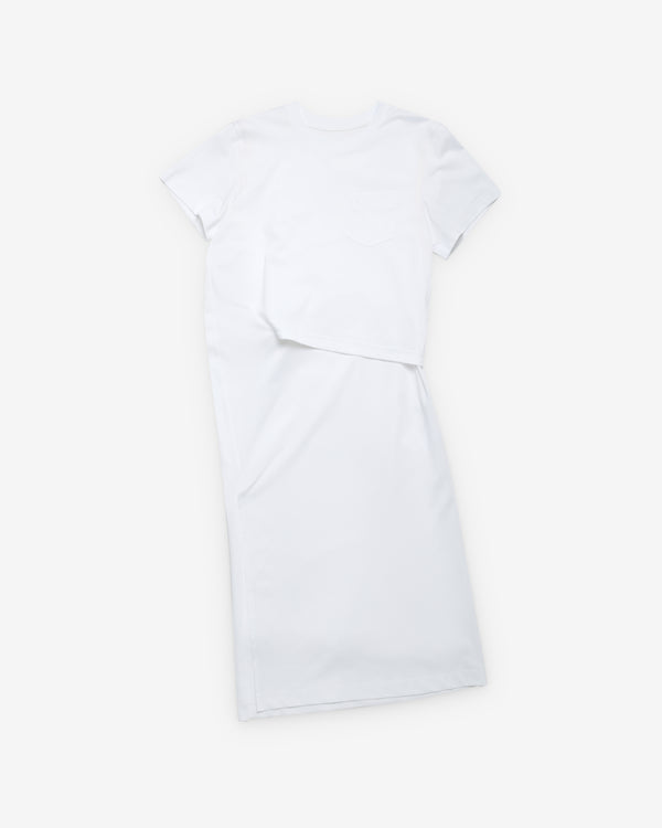 sacai - Women's Cotton Jersey Dress - (White)