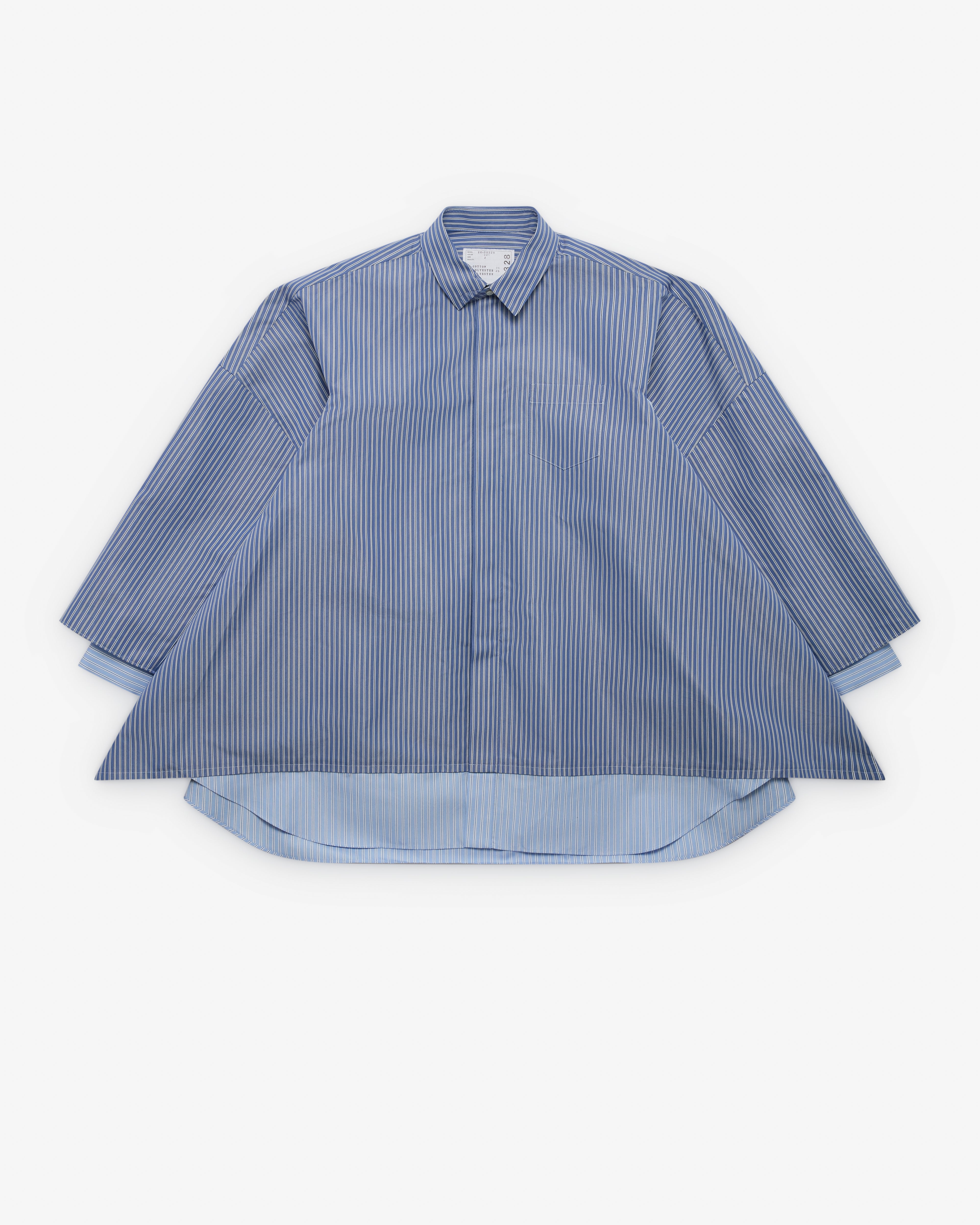 Sacai】21-02584M Cotton Poplin Sirt 1 SACAI Cotton-poplin mini