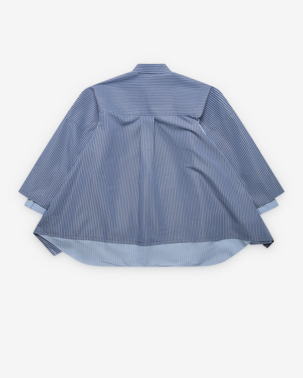 Sacai - Women's Poplin Shirt - (Blue/Mix)