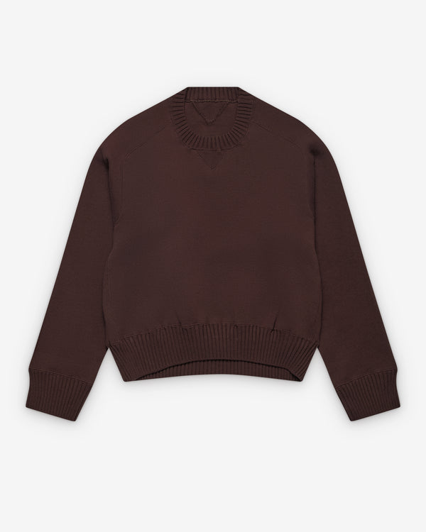 sacai - Women's Cotton Cashmere Knit Pullover - (Brown)