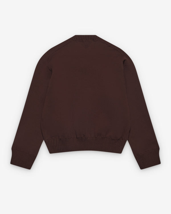 sacai - Women's Cotton Cashmere Knit Pullover - (Brown)