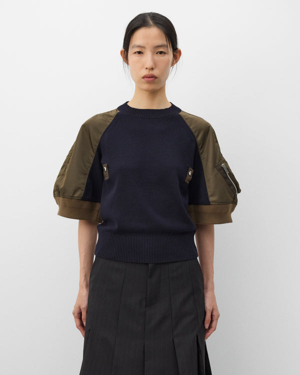 sacai - Women's Short Sleeve Pullover - (Khaki)