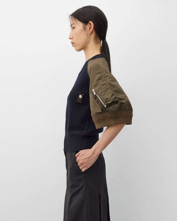 sacai - Women's Short Sleeve Pullover - (Khaki)