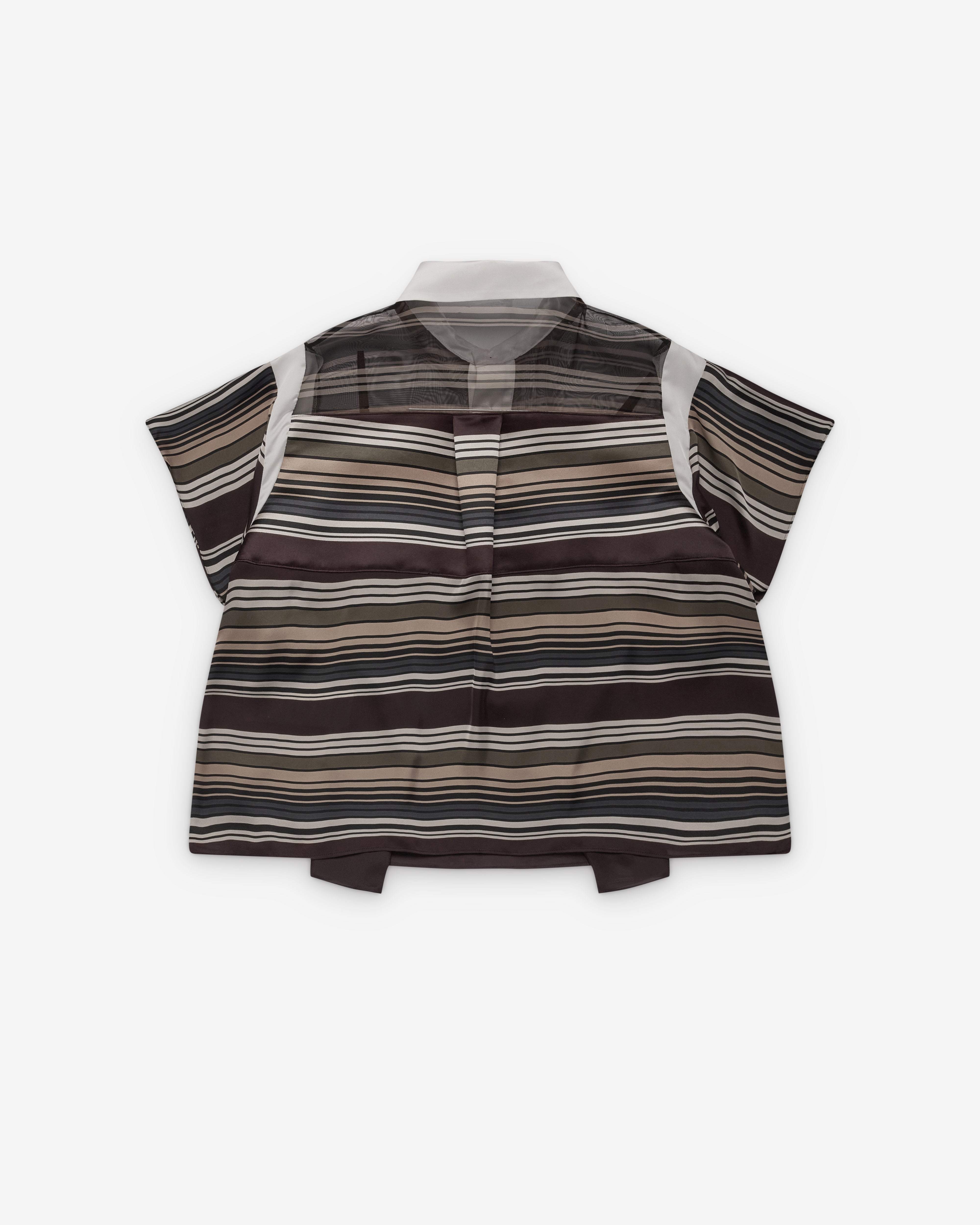 ニット/セーター sacai Horizontal Stripe Knit Cape SACAI Hooded striped ribbed-knit cape | NET-A-PORTER
