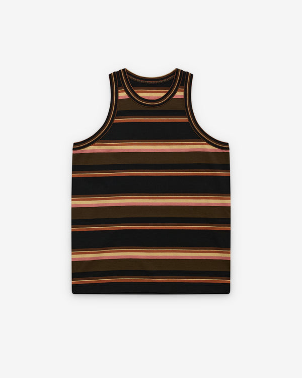 sacai - Women's Horizontal Stripe Tank Top - (Brown)