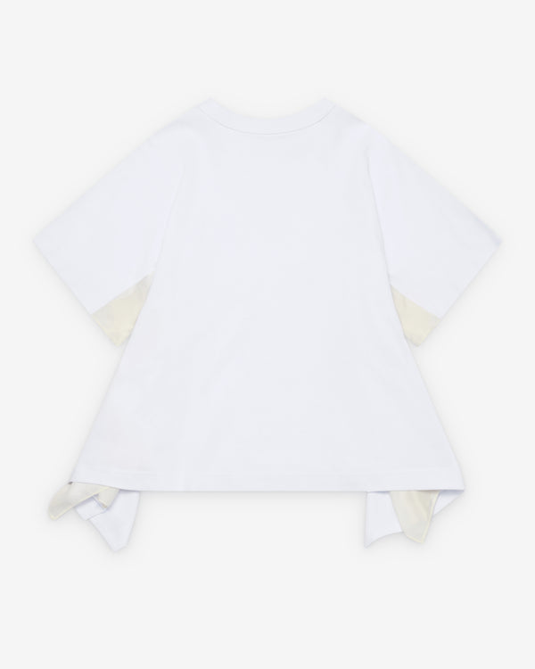 Sacai  - Women's Jersey T-Shirt - (White/Cream)