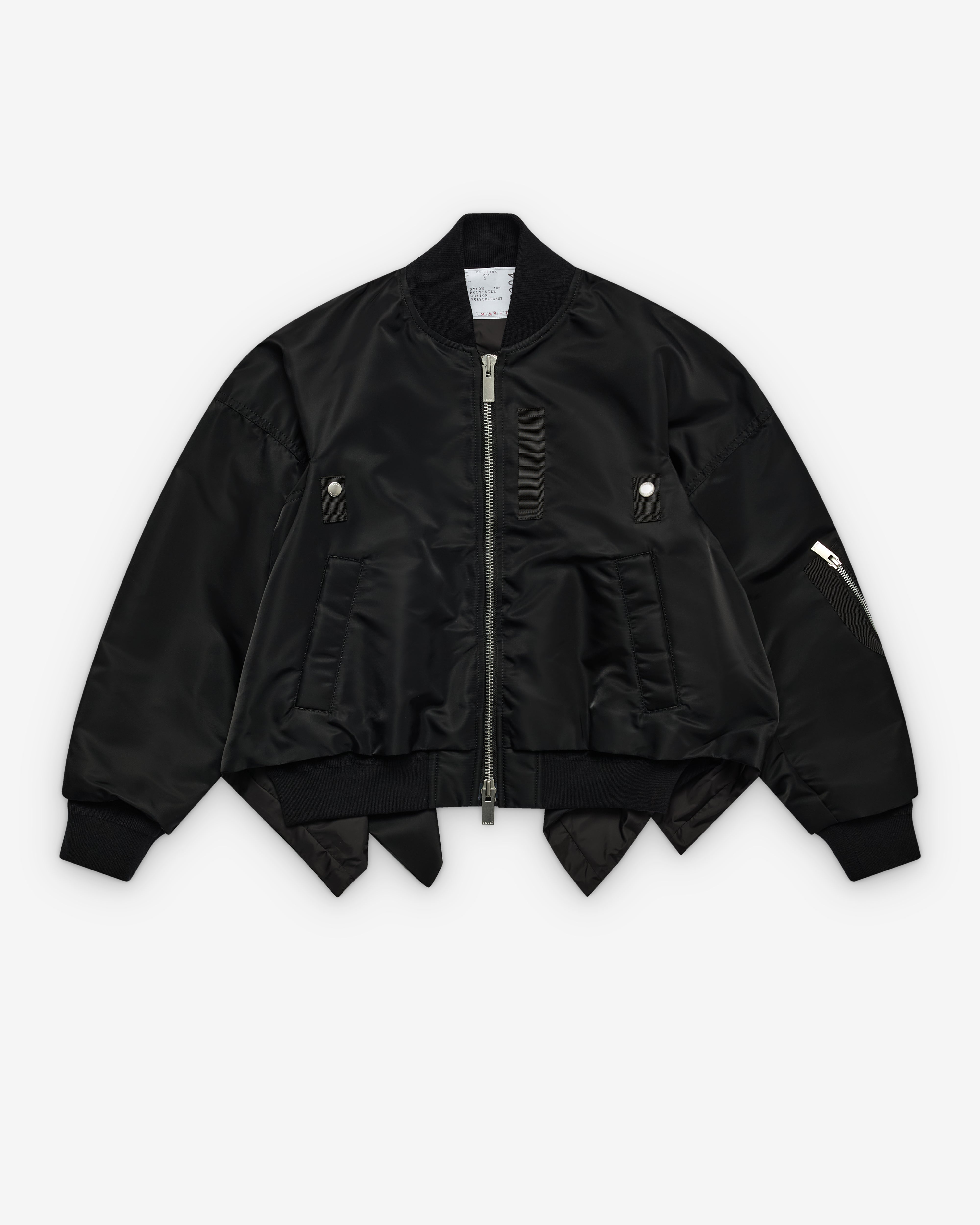 sacai: Women's Bomber Jacket (Black) | Dover Street Market London