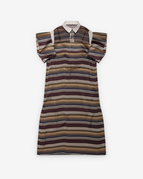 Sacai  - Women's Horizontal Stripe Dress - (Stripe/Multi)