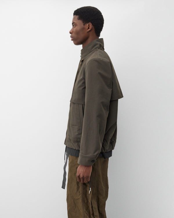 Sacai  - Men's Weathercloth Blouson - (Olive Green)
