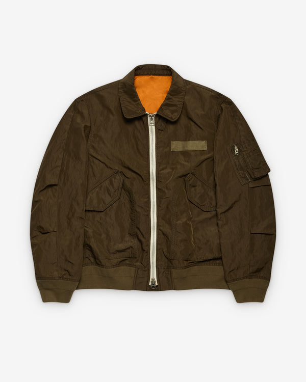 sacai - Men's Treated Nylon Twill Blouson - (Khaki)