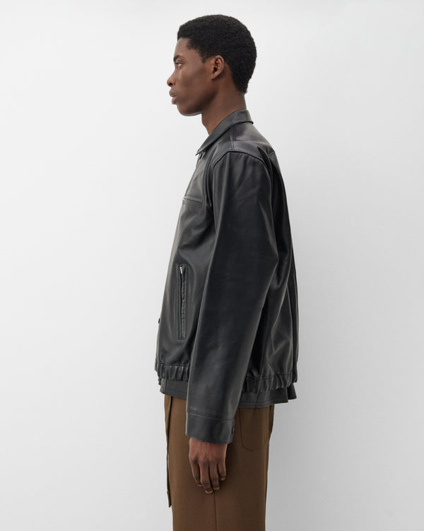 Sacai  - Men's Leather Blouson - (Black)