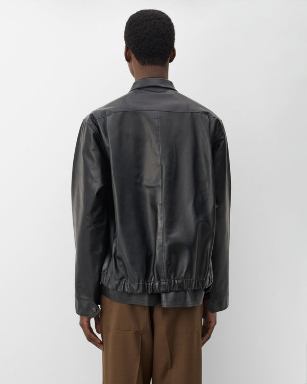 Sacai  - Men's Leather Blouson - (Black)