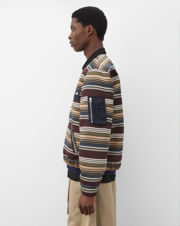 Sacai - Men's Horizontal Stripe Blouson - (Multi)