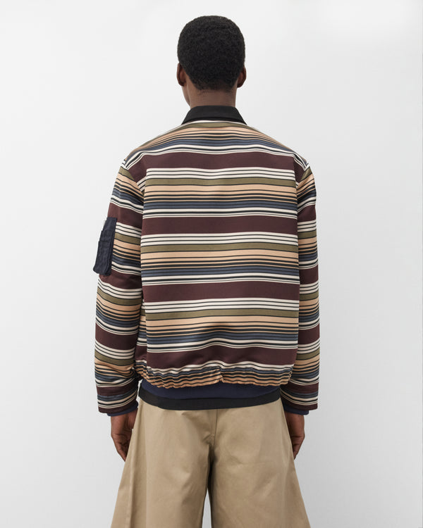 Sacai - Men's Horizontal Stripe Blouson - (Multi)