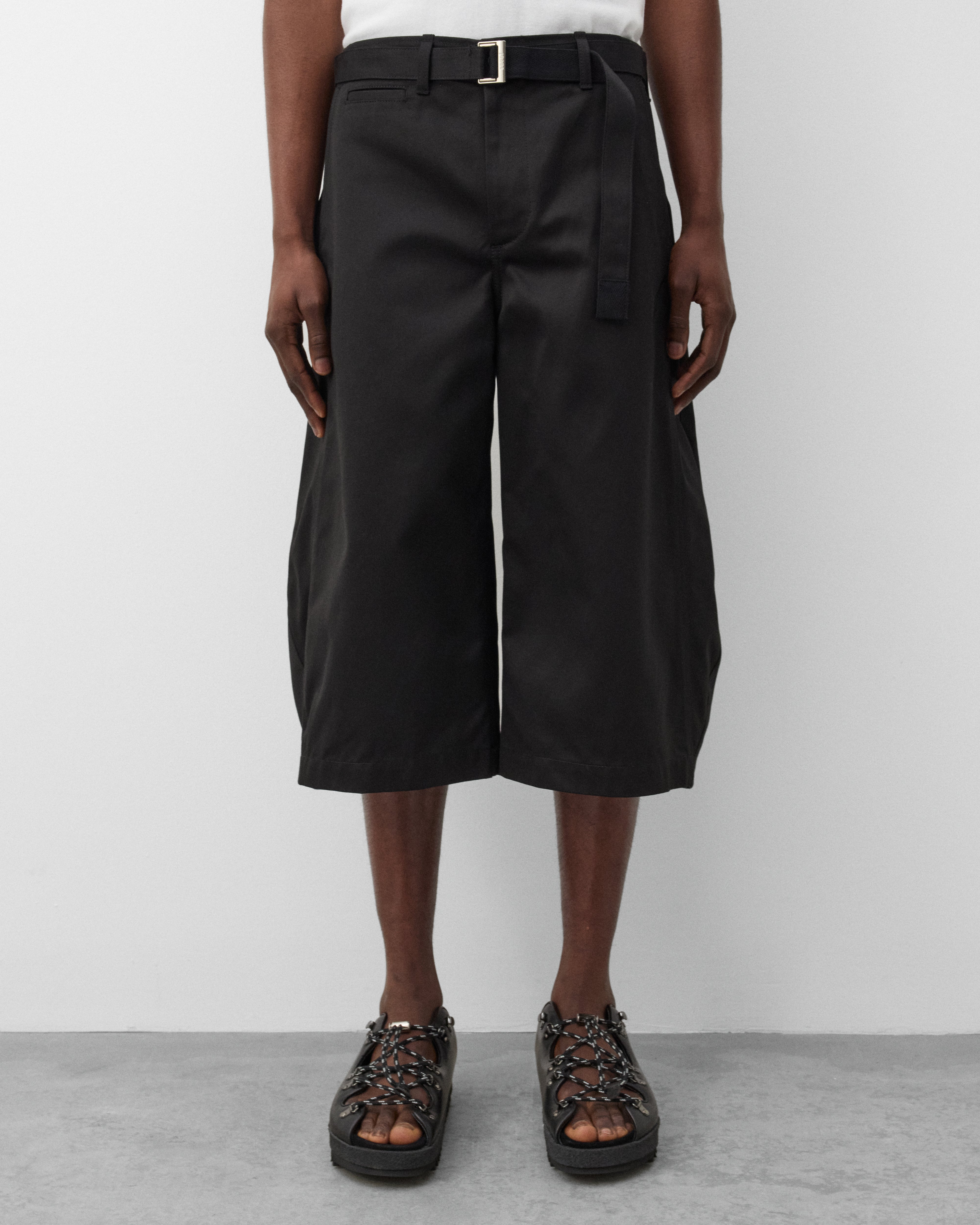 sacai: Men's Cotton Chino Pants (Black) | Dover Street Market London