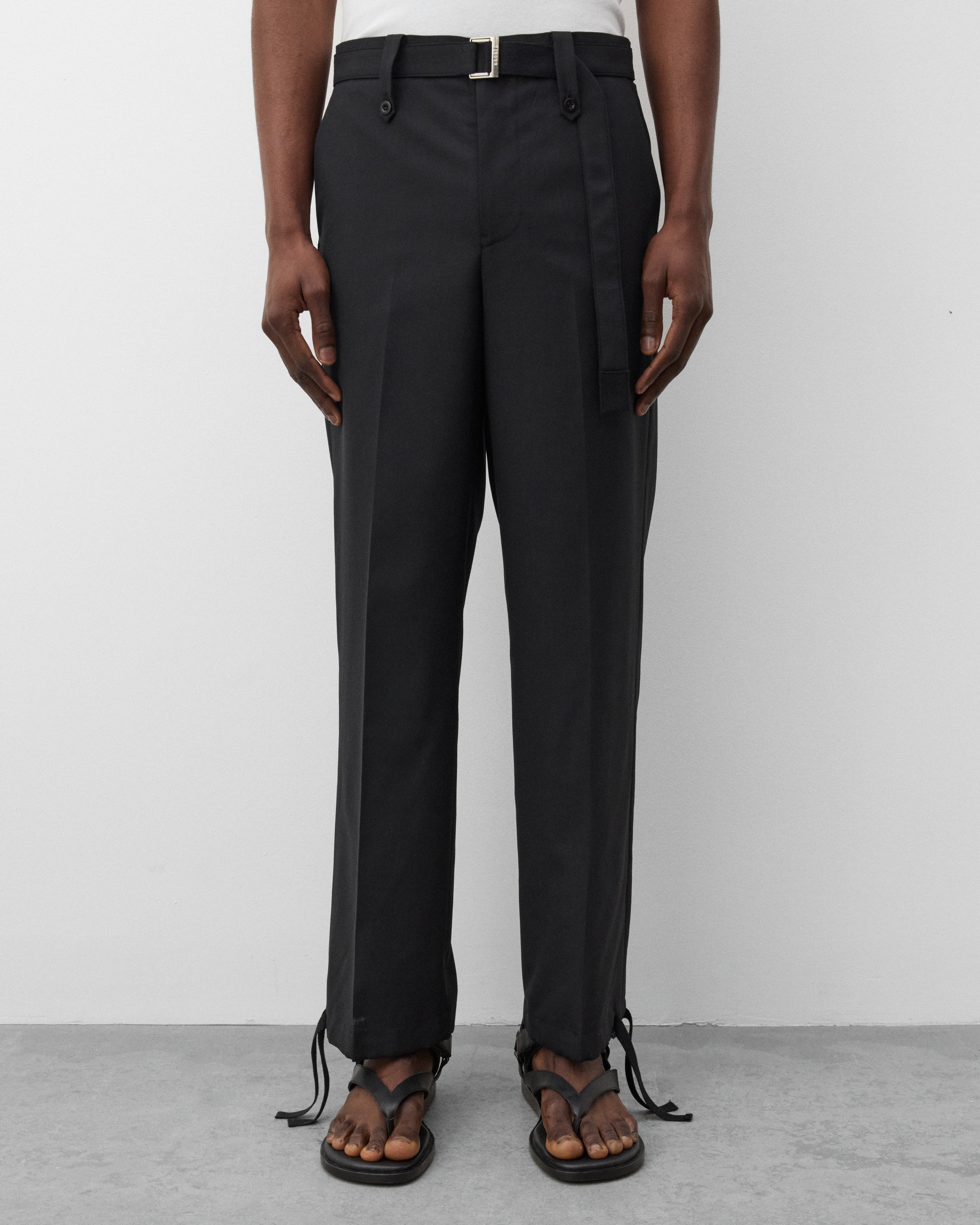 sacai: Men's Suiting Pants (Black) | Dover Street Market London