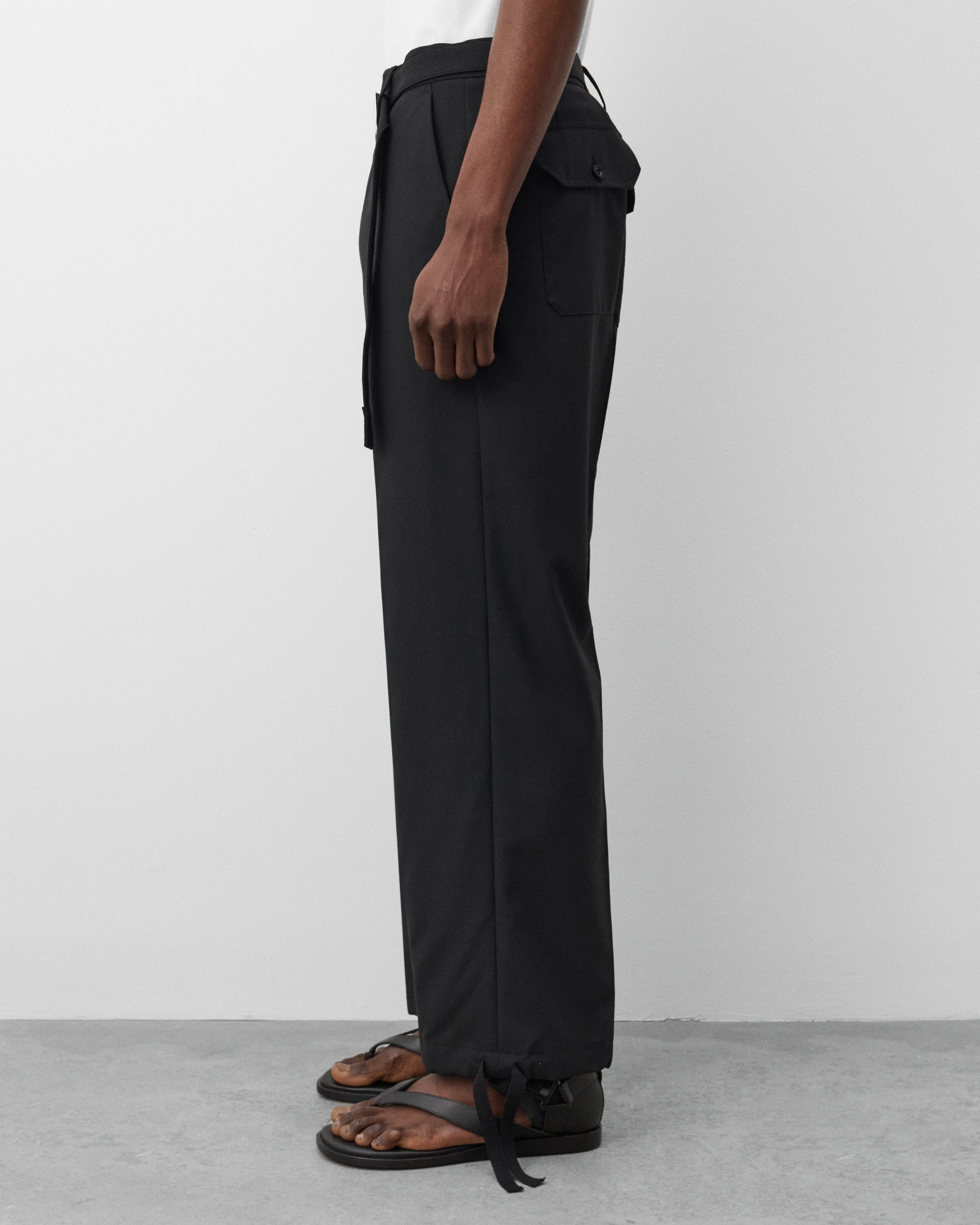 sacai: Men's Suiting Pants (Black) | Dover Street Market London
