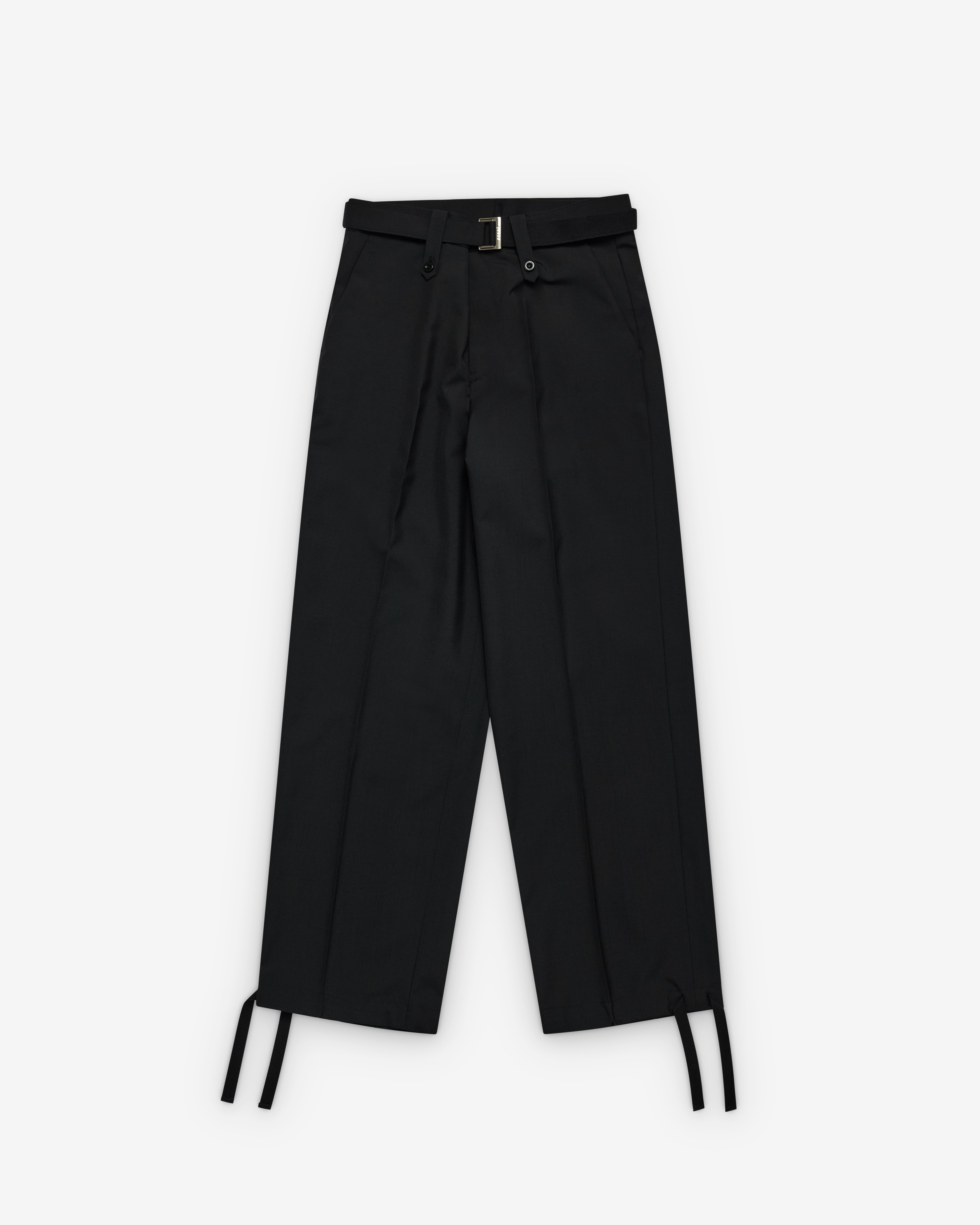 sacai: Men's Suiting Pants (Black) | DSML E-SHOP