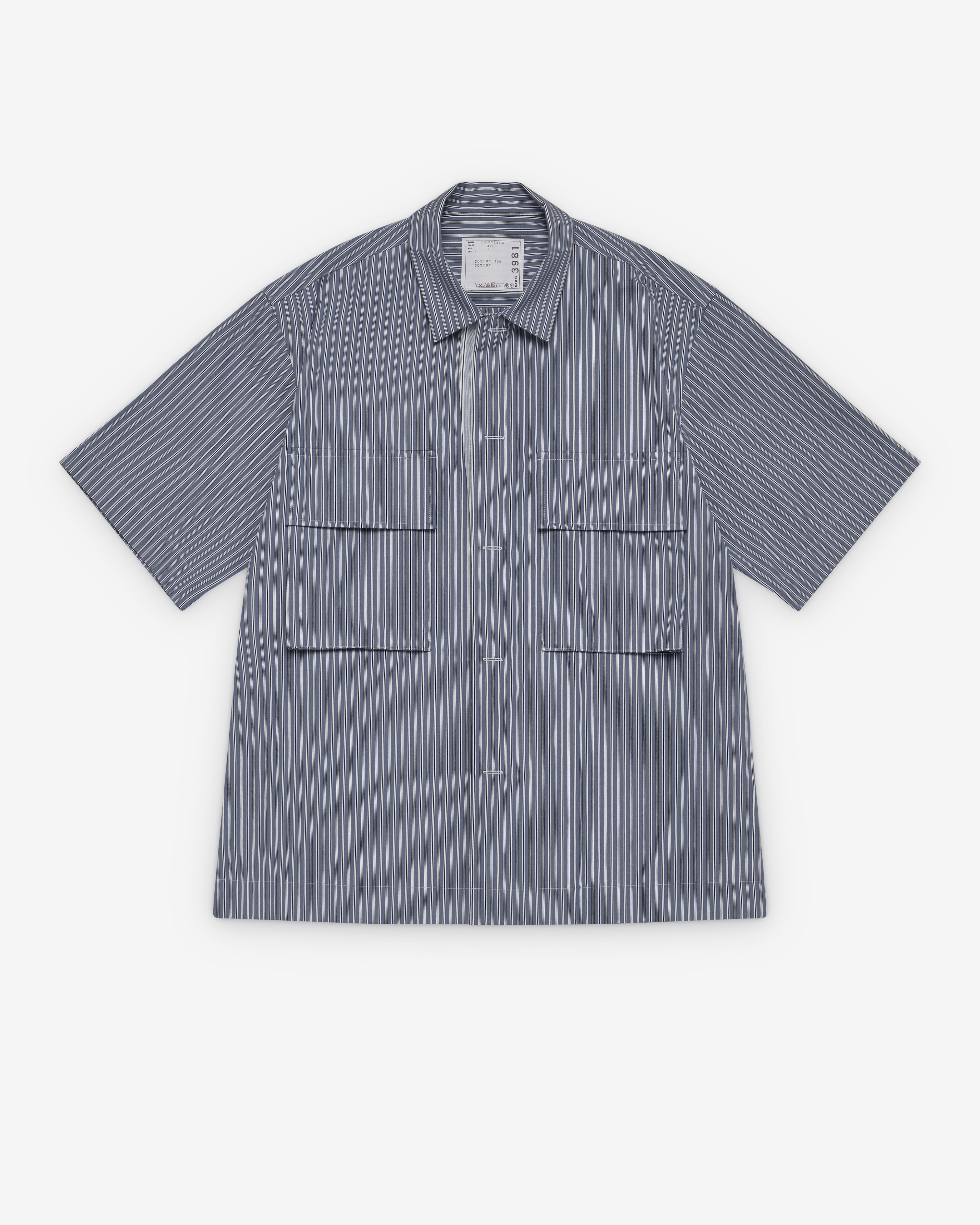 Sacai : Men's Poplin Shirt (Stripe) | Dover Street Market London