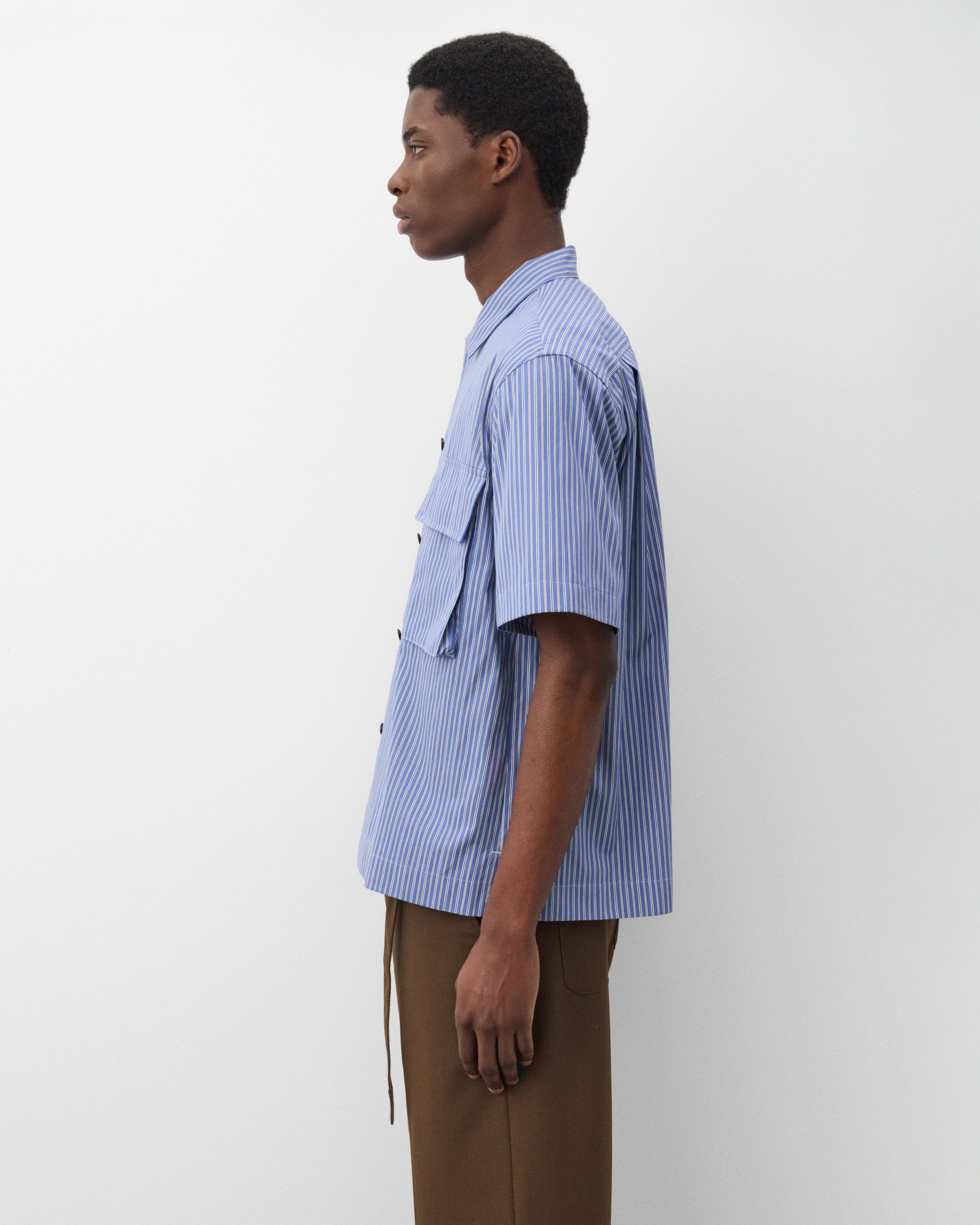 Sacai : Men's Poplin Shirt (Stripe) | Dover Street Market London