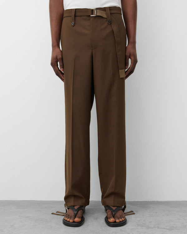 sacai - Men's Suiting Pants - (Brown)