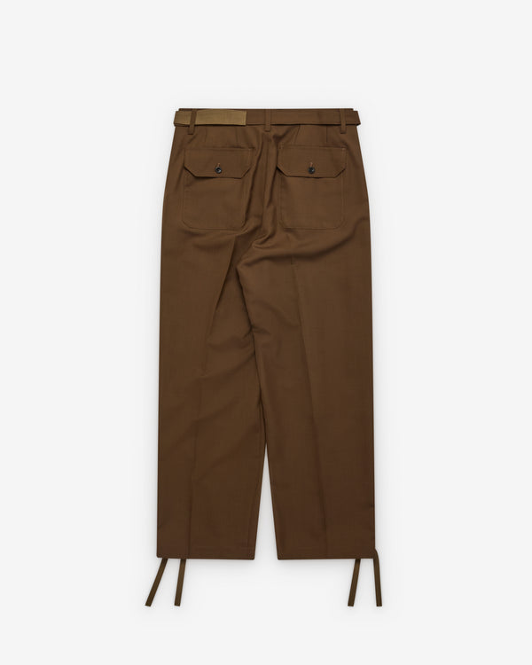 sacai - Men's Suiting Pants - (Brown)