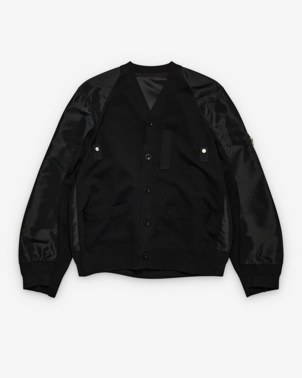 sacai - Men's Panelled Cardigan - (Black)
