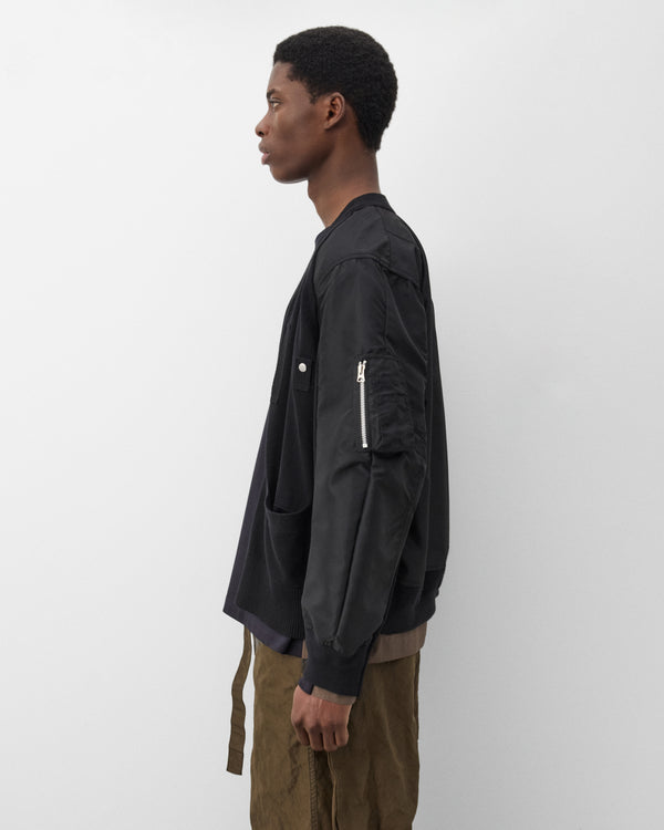 sacai - Men's Panelled Cardigan - (Black)