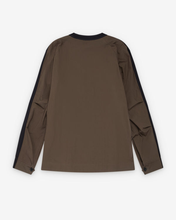 Sacai - Men's Cotton Typewriter Cotton Jersey - (Black/Brown)