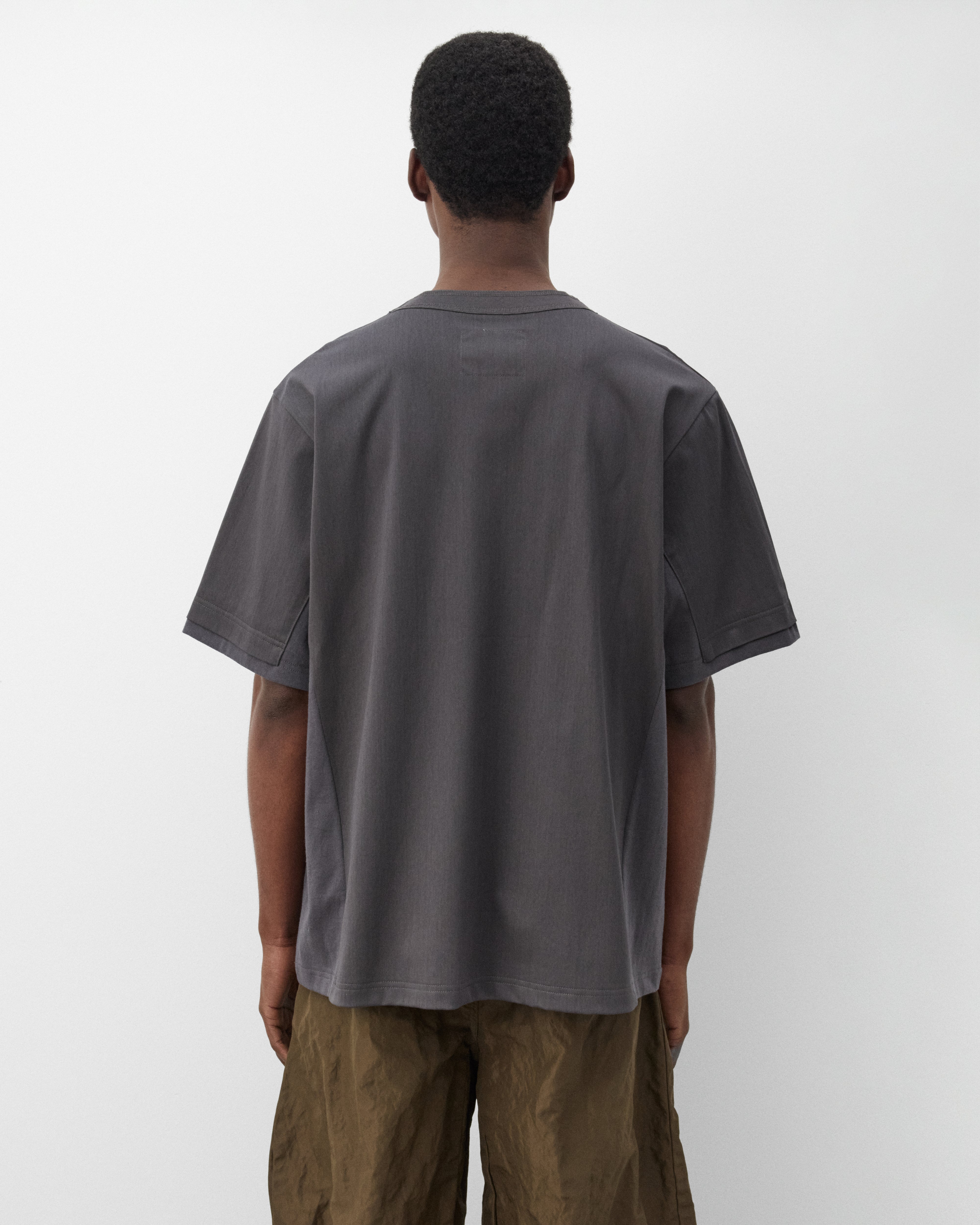 Sacai : Men's Cotton Jersey T-Shirt (Black) | Dover Street Market
