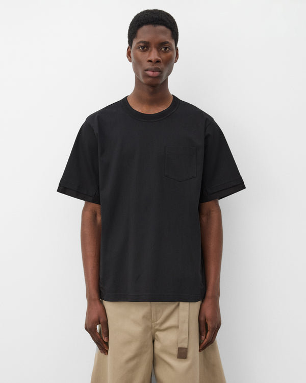 Sacai - Men's Cotton Typewriter Cotton Jersey - (Black)