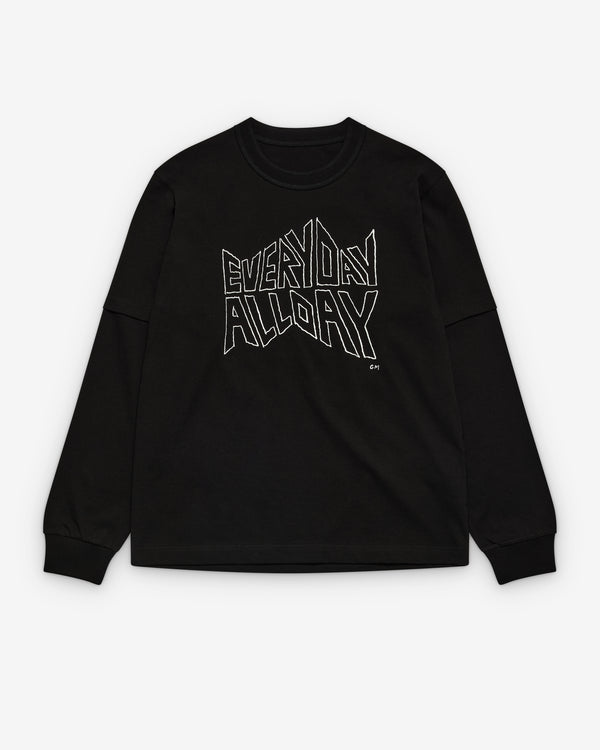 sacai - Men's Geoff Sacai Print Long Sleeve T-Shirt - (Black)