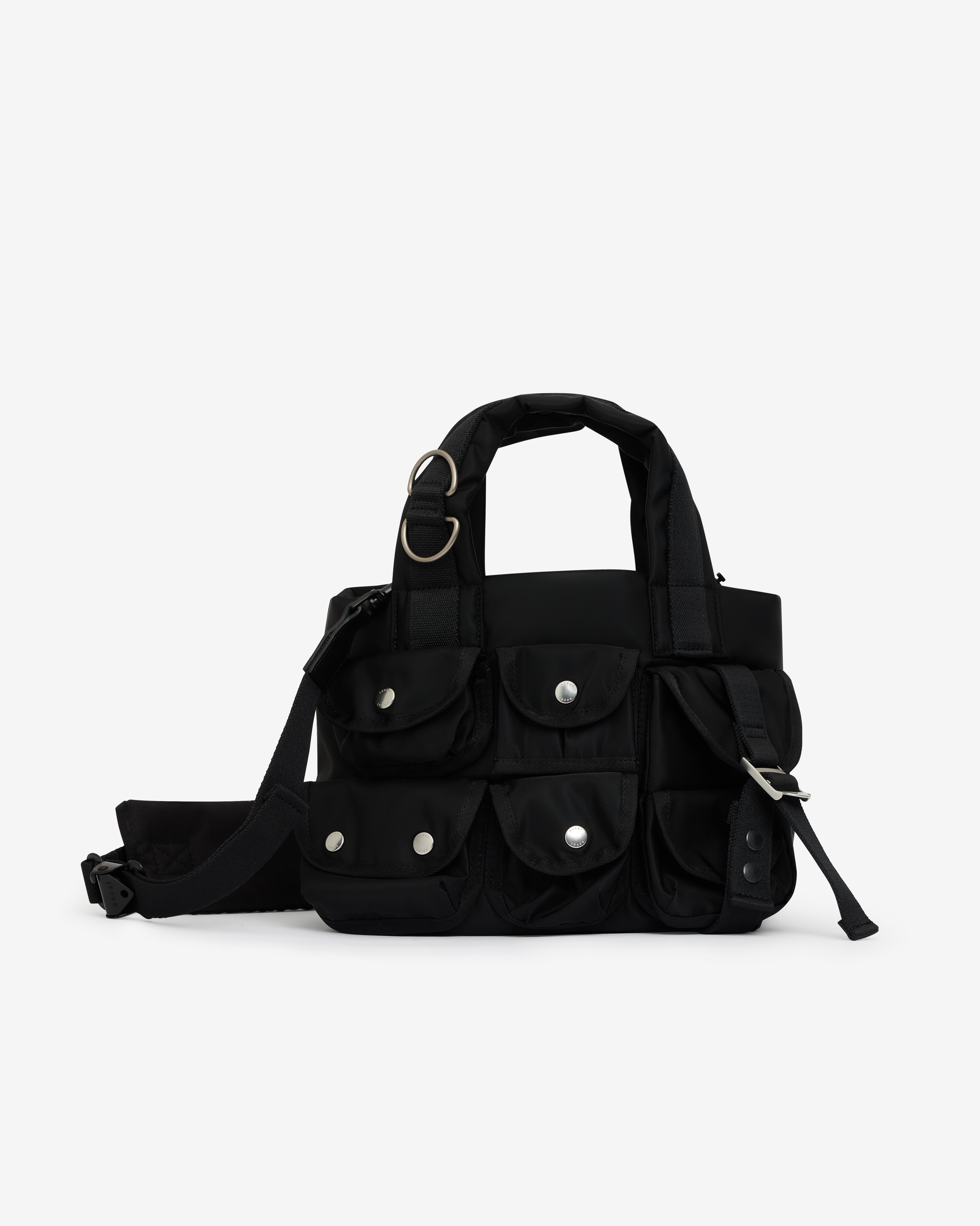 sacai: Nylon Tote Bag Small (Black) | DSML E-SHOP