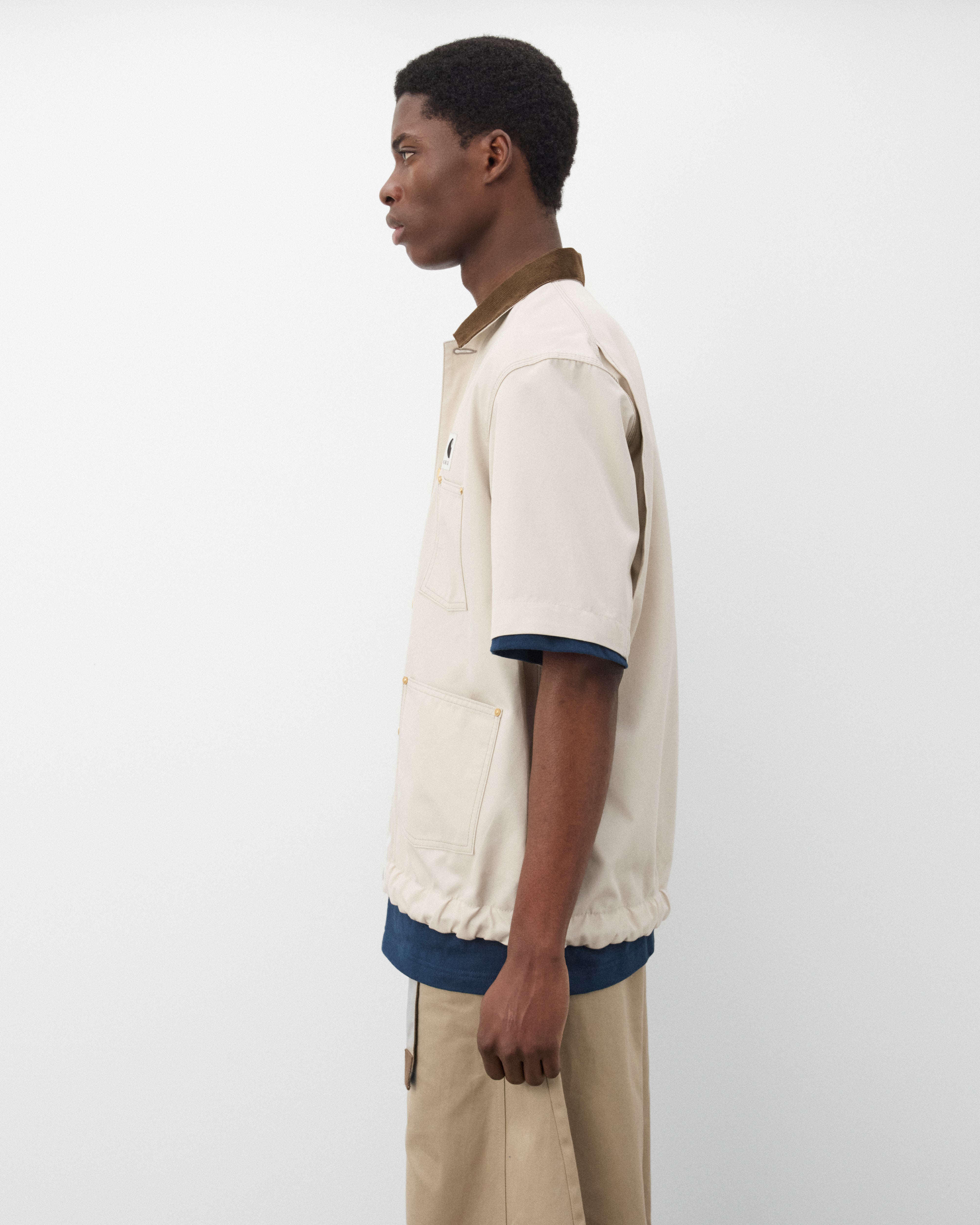 Sacai : Men's Carhartt WIP Duck Shirt (Off White) | Dover Street