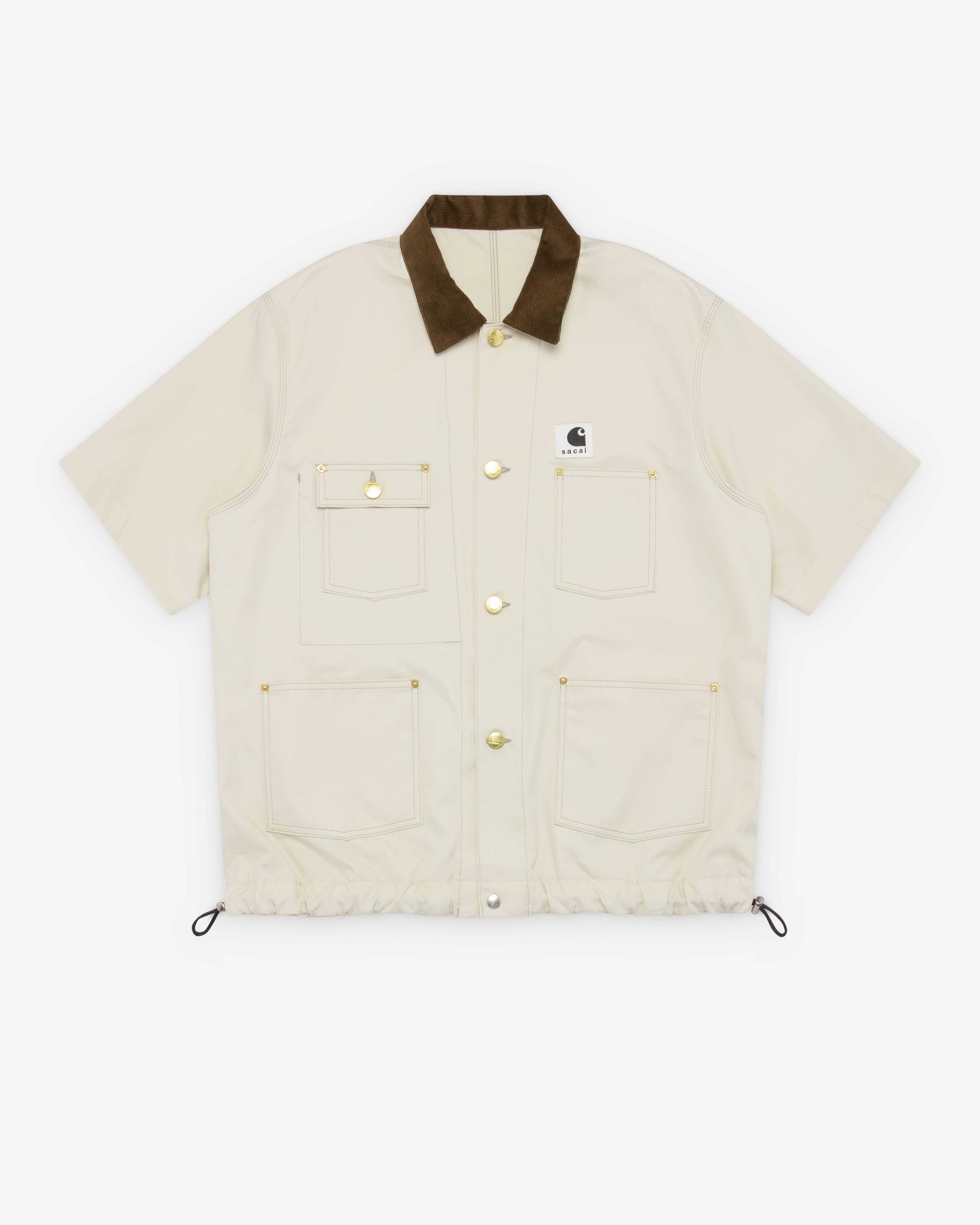 Sacai : Men's Carhartt WIP Duck Shirt (Off White) | Dover Street