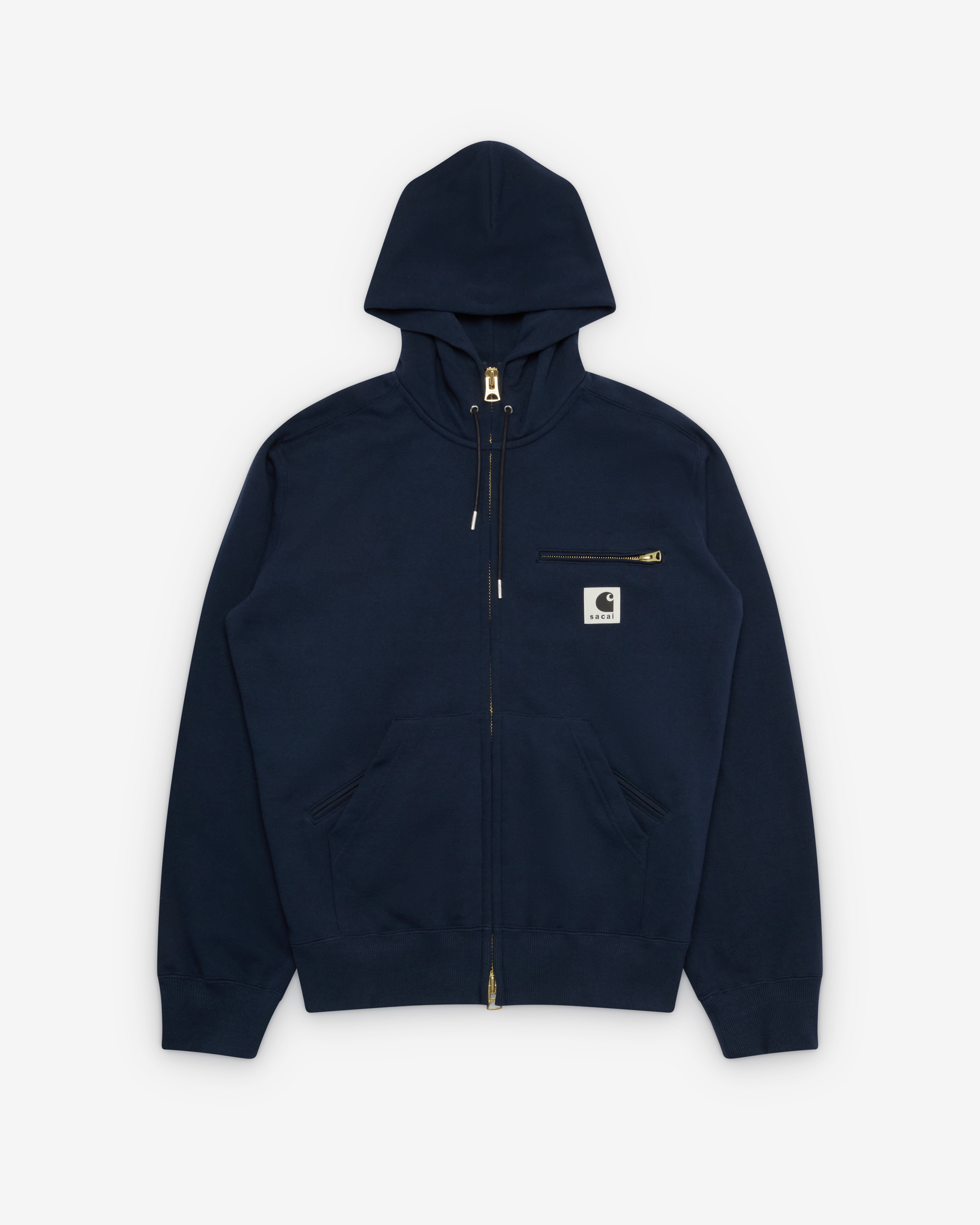 Sacai: Men's Carhartt WIP Cotton Jersey Hoodie (Navy) | Dover