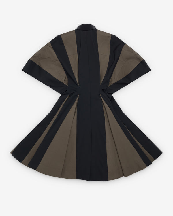 Sacai - Women's Wool Suiting Dress - (Navy/Green)